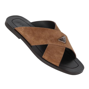 PRADA Kreuzschlitz-Suede-Slide 2X3146 103 F0005 130964241