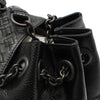 Bottega Veneta Black Leather Python Mesh Chain Shoulder Bag 130971037 [P]