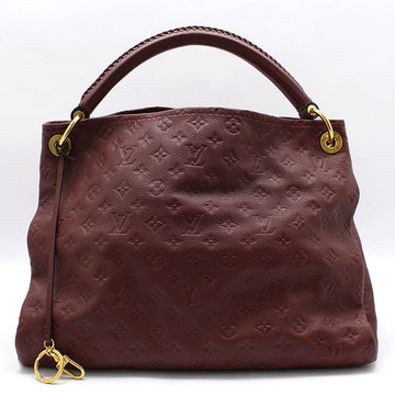 Louis Vuitton Burgundy Monogram Empreinte Atta MM Shoulder Bag 131083416