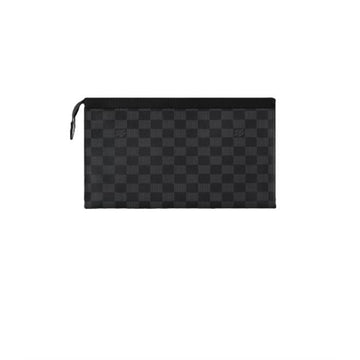 LOUIS VUITTON Pochette Voyage MM Damier Graphite Canvas N41696 131102631