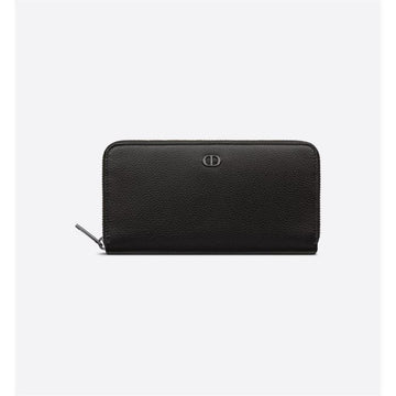 DIOR ジッパー長財布 ブラック グレイン 2ESBC252CDI_H00N 131206429