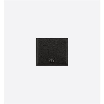 Dior CD Icon Compact Wallet Black Grain 2ESBH027CDI_H00N 131206760 [P]