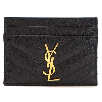 SAINT LAURENT カサンドラ マトラッセ レディース カードケース 423291 BOW01 1000 27250844