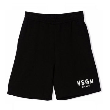 MSGM キッズ ロゴプリント ハーフパンツ 110 152795257