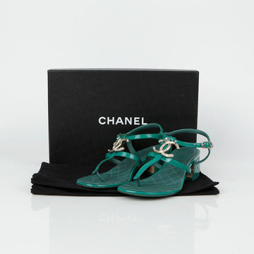 CHANEL CCロゴストラップサンダル 37サイズ 130673950