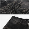 Y PROJECT Schwarze weite Jeans mit Patch 66376515 [P]