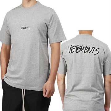 vetements UAH21TR619 F GREY Logo T-Shirt 64554008