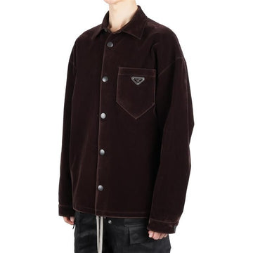 Prada Logo Velvet Overshirt 12HO F0192 121708850