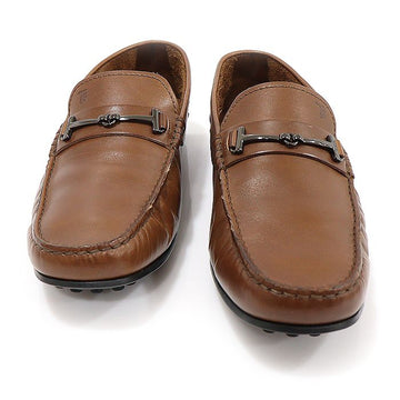Tods Brown Leather Doppia T FINE CITY Gommino Driving Men's Loafers 9.5 131247812