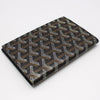 GOYARD Schwarzes Grönel Reisepass-Hülle Geldbörse 12345 131337833 [P]