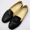 CHANEL G31630 Black Lambskin CC Logo Moccasin Loafer 36 131337897 [P]