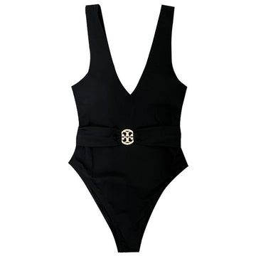 Tory Burch Logo One-Piece Swimsuit (73220 001) 131342501