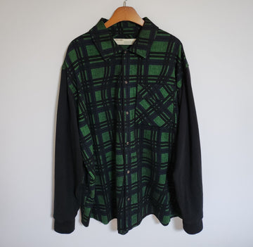 OFF WHITE L grüne Shirt mit Karos und Pfeil für Herren a133054 131346487