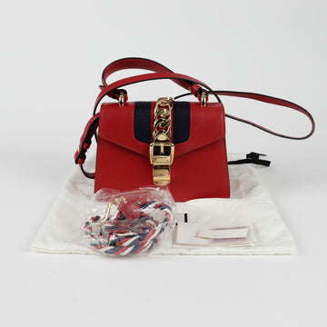 GUCCI Silvia Mini Top Handle Tote Schultertasche 470270 131311998