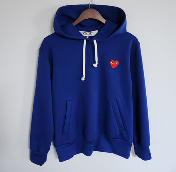 COMME DES GARCONS Hoodie mit blau-rotem Emblem für Herren S AZ-T174 131393687