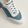 HERMES Bouncing Sneakers Denim Weiß 41.5-42 131393728 [P]