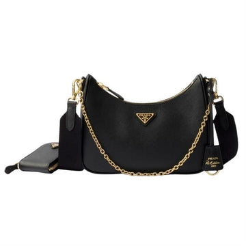 PRADA Wiederausgabe Leder Schultertasche 1BH204 NZV F0632 131394661