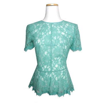 BCBGMAXAZRIA BCBG マックスアズリア ジェイドグリーン レース トップス 44 131416439