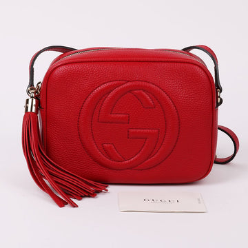 GUCCI レッドGGソーホーミニディスコバッグ308364 131430032