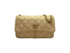 CHANEL Wildstitch Zwei-Taschen Klappen Schultertasche Ivory 14 131443722 [P]