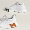 HERMES バウンシングスニーカー ホワイト ゴールド レザー 41.5 131443943 [P]