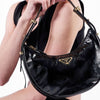 PRADA Arche Naplack Ledertasche Schultertasche 1BC194 2DNT F0002 131449498 [P]