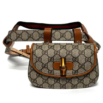 Gucci Bamboo Buckle 1947 GG Supreme Flap Horsebit Mini Belt Bag 681137 UIQEN 8288 131479705