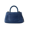 CHANEL A93051 Python Coco Handle Small Shoulder Bag Blue 34681-5 131481579 [P]