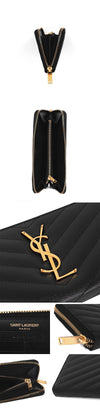 SAINT LAURENT 358094 BOW01 1000 レディース 長財布 34376272 [P]
