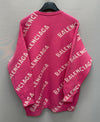 Balenciaga Lettering Logo Allover Oversized Knit 131587459 [P]