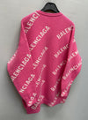 Balenciaga Lettering Logo Allover Oversized Knit 131587459 [P]