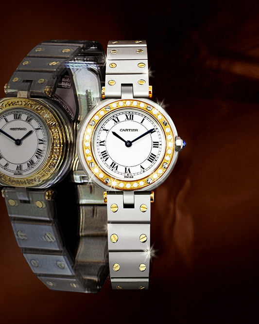 Cartier Santos Women's Diamond Combi Watch 12345 75851496