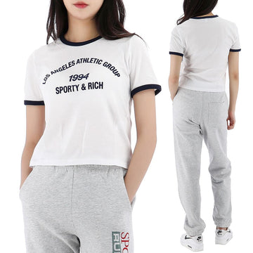 SPORTY & RICH 25SS LA Athletic Group T-Shirt kurzarm TO073503124WH22 125405978