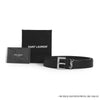 SAINT LAURENT Cassandra Monogram Rechteckige Silberne Schnalle Gürtel 634437 BOO0E 1000 144734653 [P]