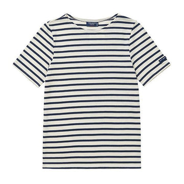Saint James 9863 ECRU MARINE Unisex Short Sleeve T-Shirt 39483104