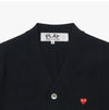 COMME DES GARCONS Spielen Sie kleine rote Herz-Patch Männerstrickjacke AX-N080-051 1 145427707 [P]