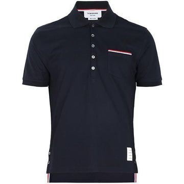 Thom Browne Navy RWB Polo T-Shirt 127044663 [P]