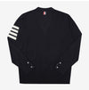 THOM BROWNE V-Neck Herren Cardigan mit 4-Balken 144595897 [P]