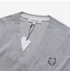 Maison Kitsune Bold Fox Head Patch V-Neck Cardigan 144569946 [P]
