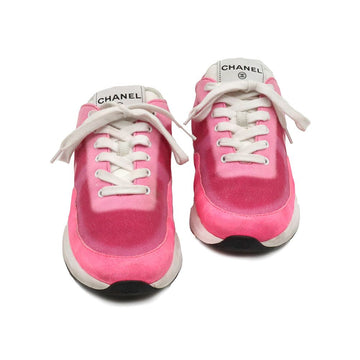 CHANEL ピンクカラー ブロック CCロゴ レディース スニーカー 37.5 / G37494 131878176