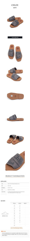 CHLOE Flacher Mules mit Logo CHC23U188EF-066 67232961 [P]