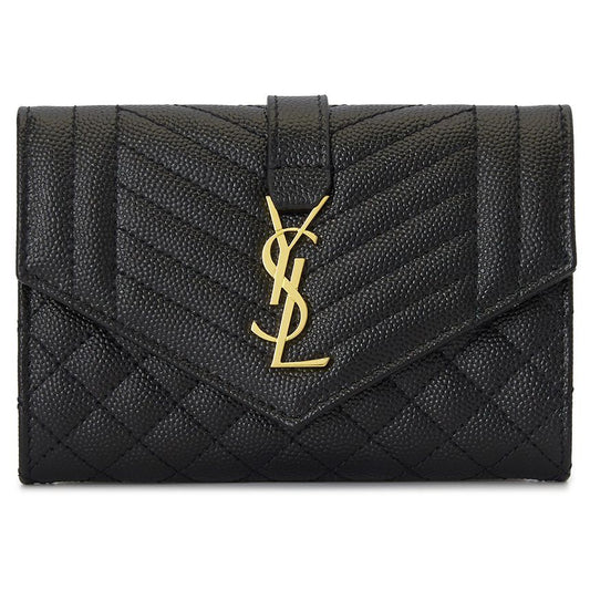 SAINT LAURENT ミックスマトラッセ女性用カードホルダー 651026 BOW91 1000 27176457