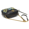 GUCCI Schwarz Matelassé Chevron Leder Ghost Graffiti GG Marmont Kamera Medium Schultertasche / 443499 131879257 [P]