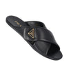 Prada Triangle Logo Cross Slide Sandals 1XX713 ZHP F0002 F005 130344570 [P]