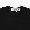 COMME DES GARCONS PLAY プレイ バック レッド ハート ワッペン ユニセックス 半袖Tシャツ AX-T340-051 1 (P1T340 1) 145427705 [P]