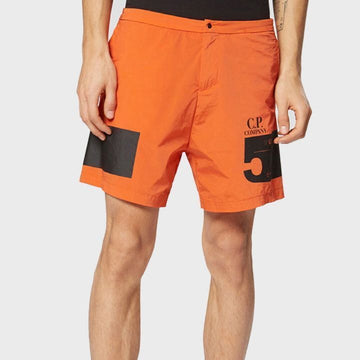 CP Company Logo Graphic Chrome Nylon Half Pants Orange 08CMBW216A 005076A 499 155944419