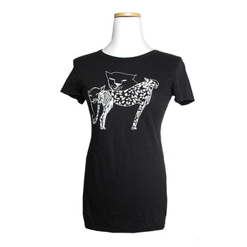 DKNY Schwarzes Baumwoll-T-Shirt 44 132277224