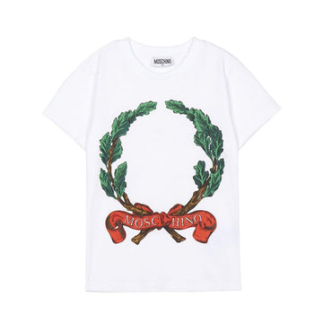 MOSCHINO キッズ半袖Tシャツ HMM058 LAA02 10101 (成人着用可能) 132278868