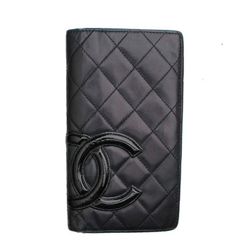 CHANEL ブラック カンボン ロングウォレット 10番代 132284794