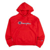 CHAMPION リバースウィーブ 3カラー スクリプト レディース フーディ スカーレット GF757-Y07966-040 118695471 [P]